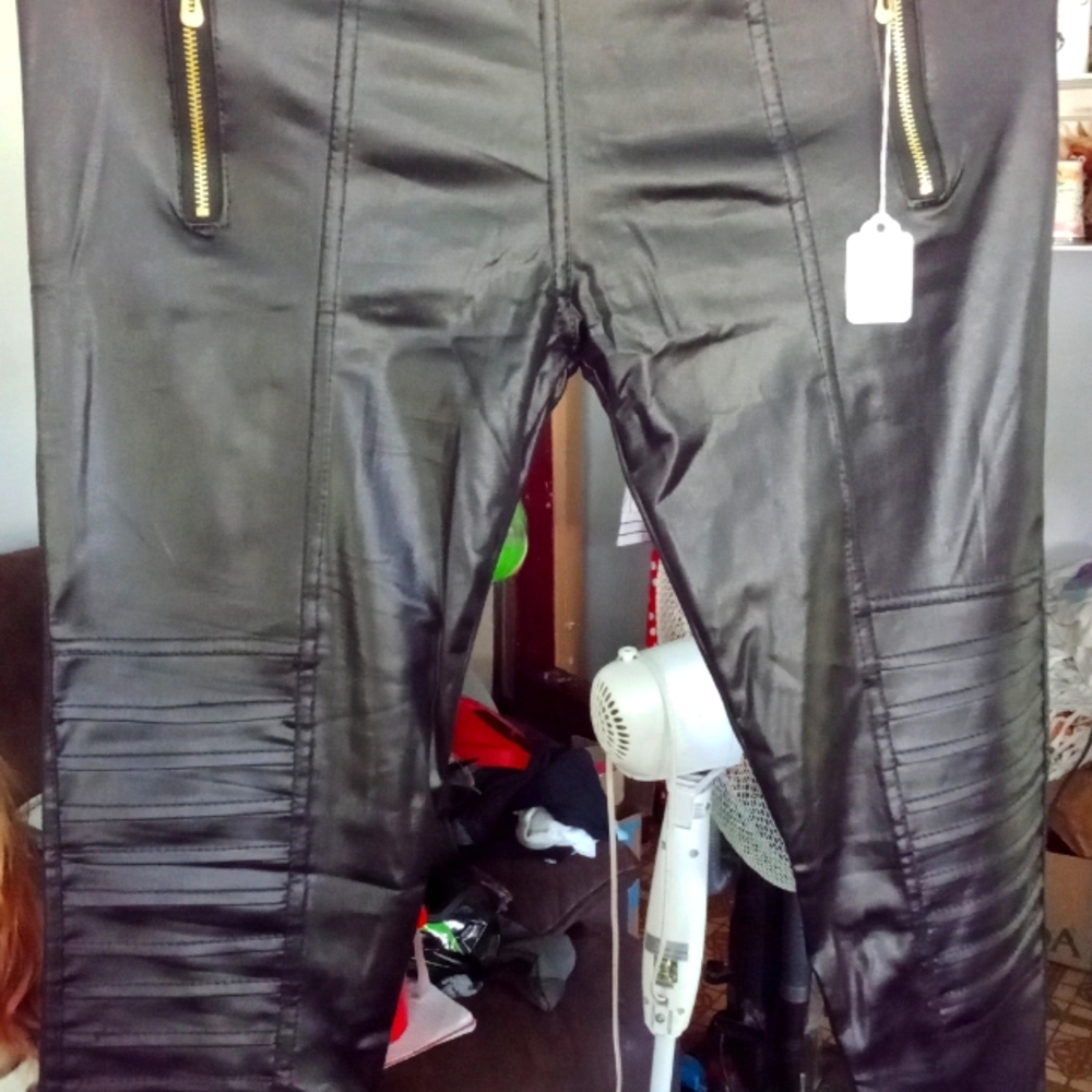 Pleather pants
